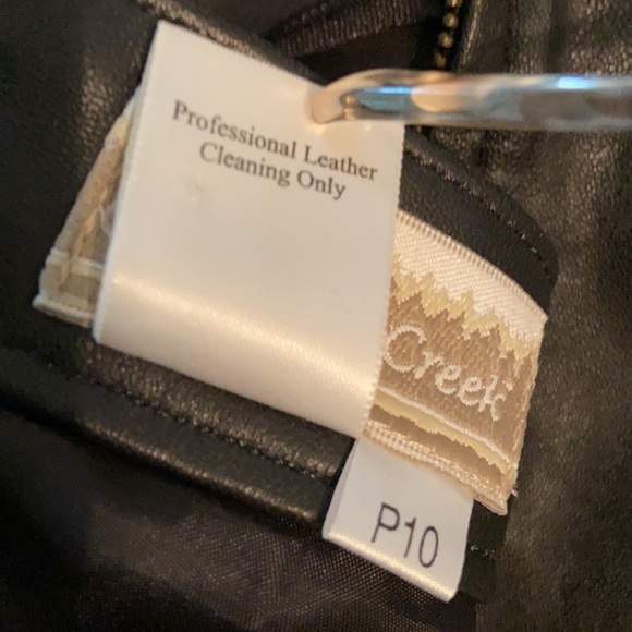 COLDWATER CREEK Black Leather Skirt - Picture 7 of 7